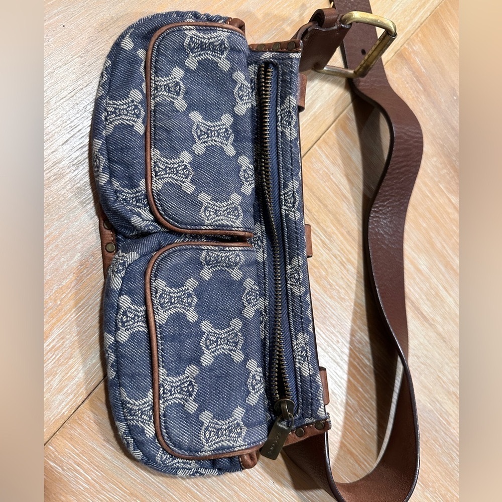 Celine Denim Macadam Belt Bumbag